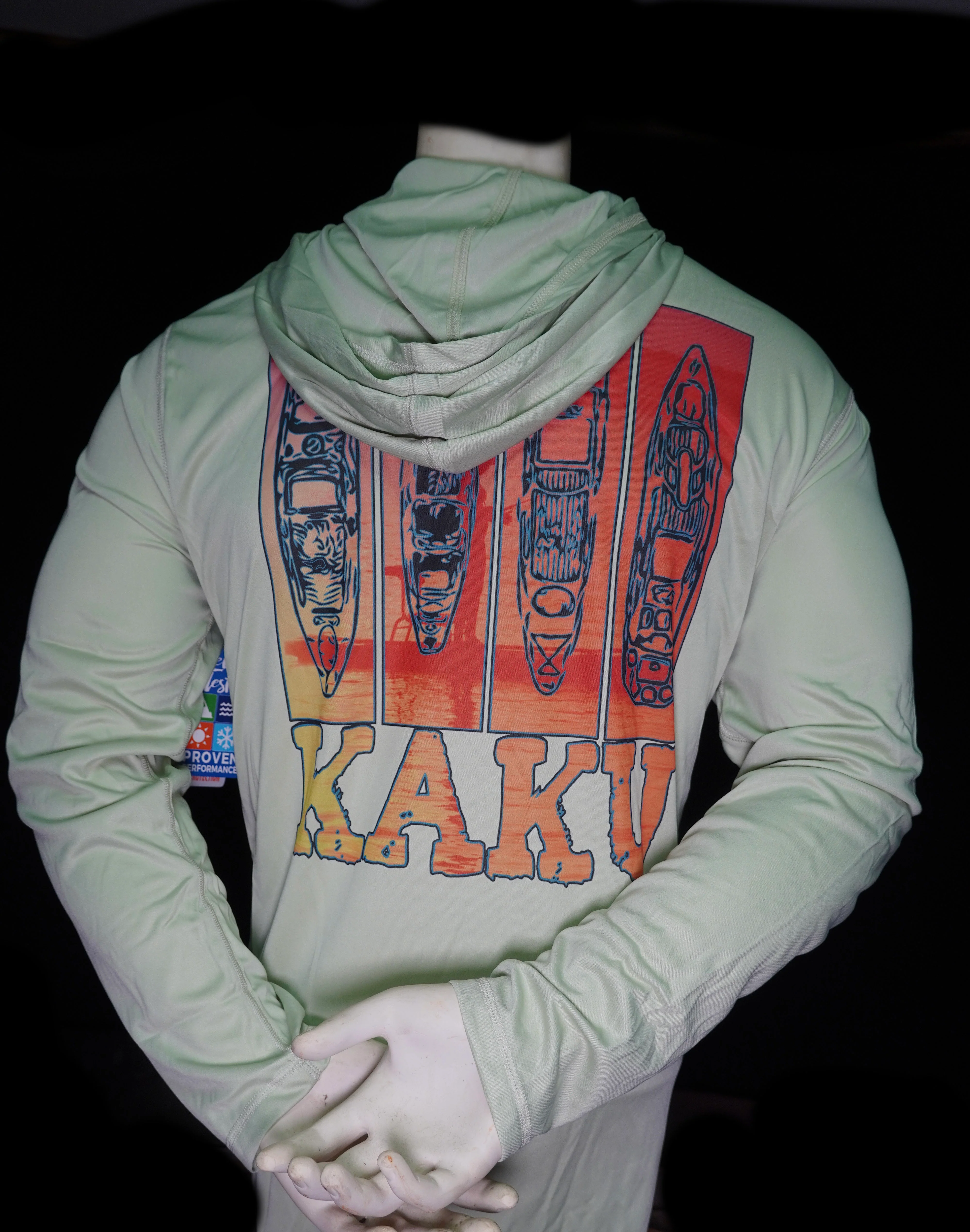 NEW Kaku Vintage Hooded LS Performance Shirt - Image 3
